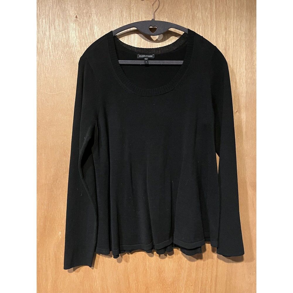 Eileen Fisher‎ Small Black Sweater Top